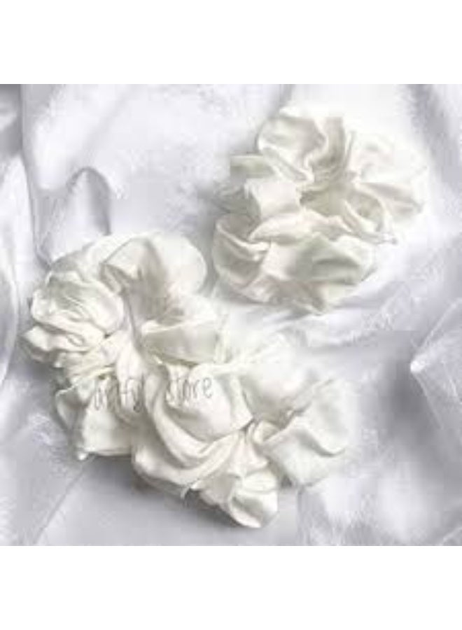 Holistic Silk رباط شعر حرير نقي هوليستيك حرير أبيض 1 قطعة - Image 3
